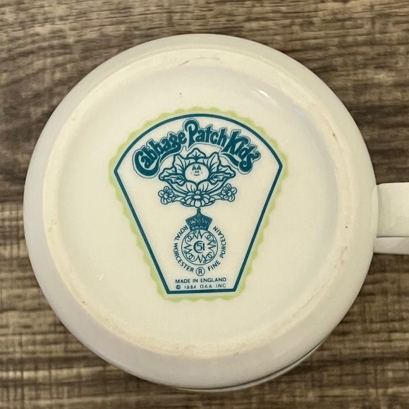 VTG 1984 Cabbage Patch Kids Royal Worcester Fine Porcelain Cup Made In England - Picture 6 of 7